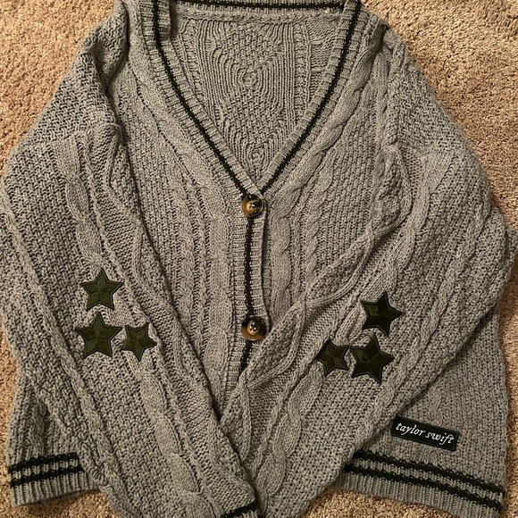 Taylor Swift Sweaters - Taylor Swift Cardigan Holiday Gray Edition